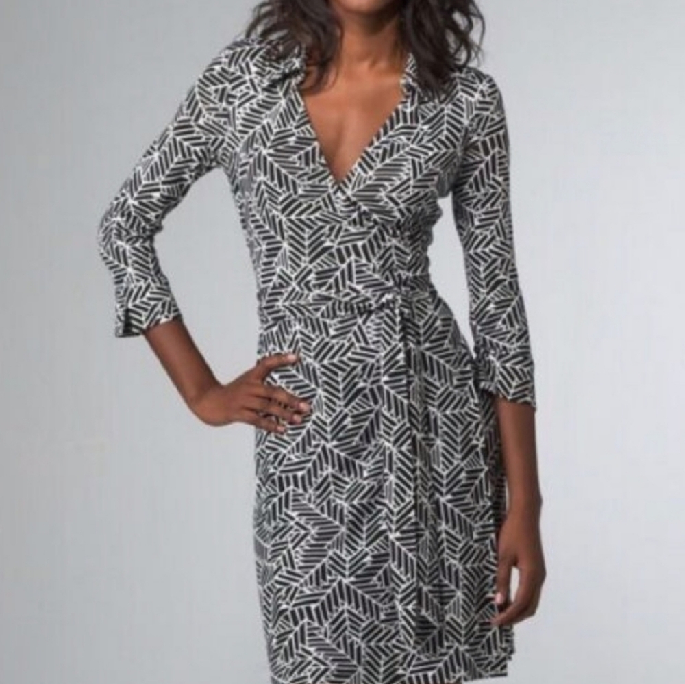 Vintage 100% Silk Jenna Wrap Dress